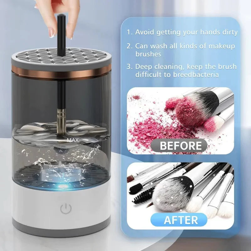 USB Plug-In Electric Makeup Brush Cleaner & Dryer