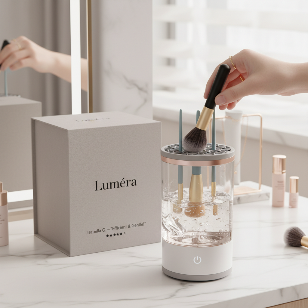 USB Plug-In Electric Makeup Brush Cleaner & Dryer